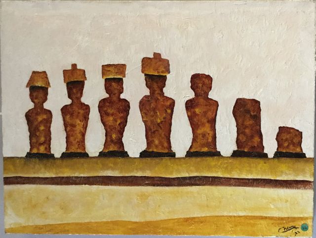 Rapa Nui : Oeuvre 42 de Christian Blary